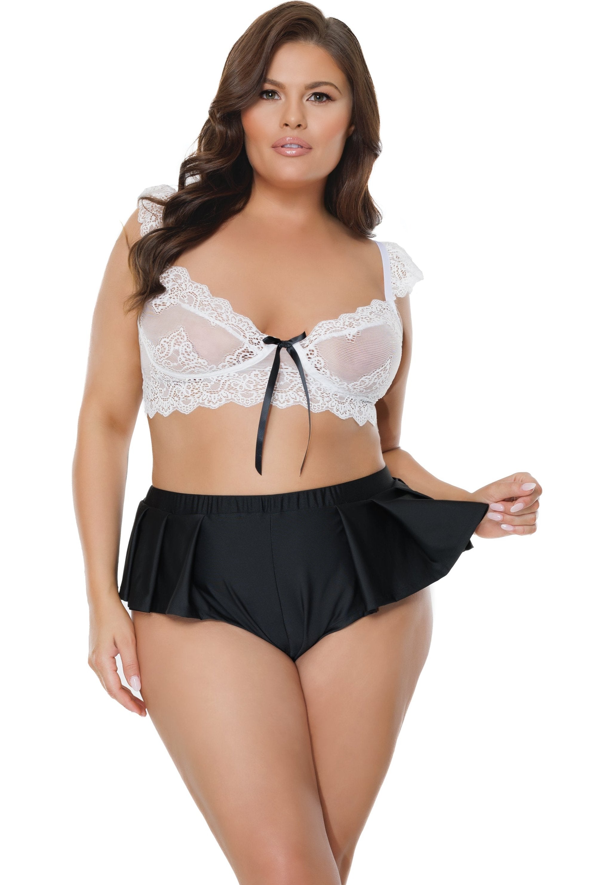 Coquette Imported Crop Top and Shorts Fashion Set