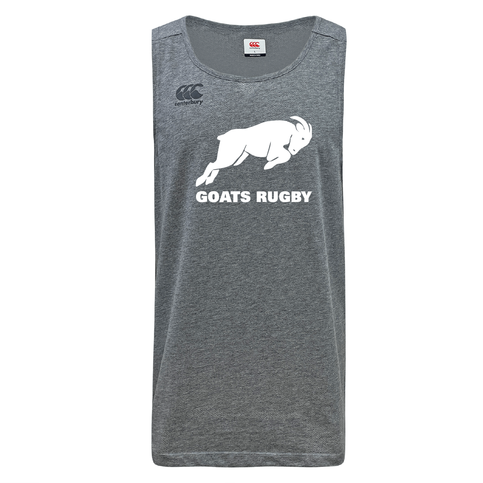 Canterbury Omaha GOATS Rugby Performance Tempo Vapodri Singlet for Athletes