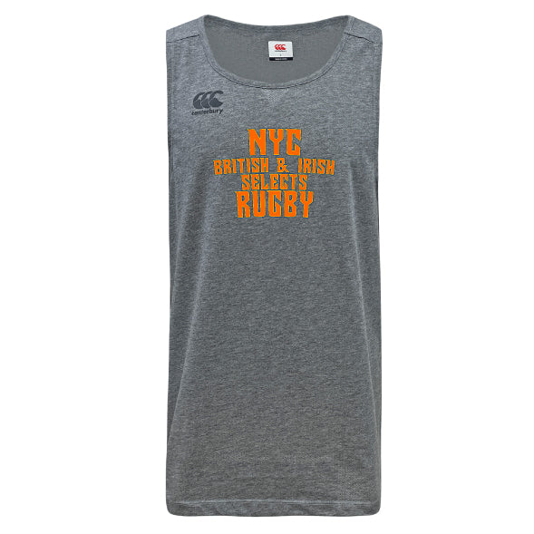 Canterbury's NYC British and Irish Selection Tempo Vapodri Sports Singlet for Active Individuals