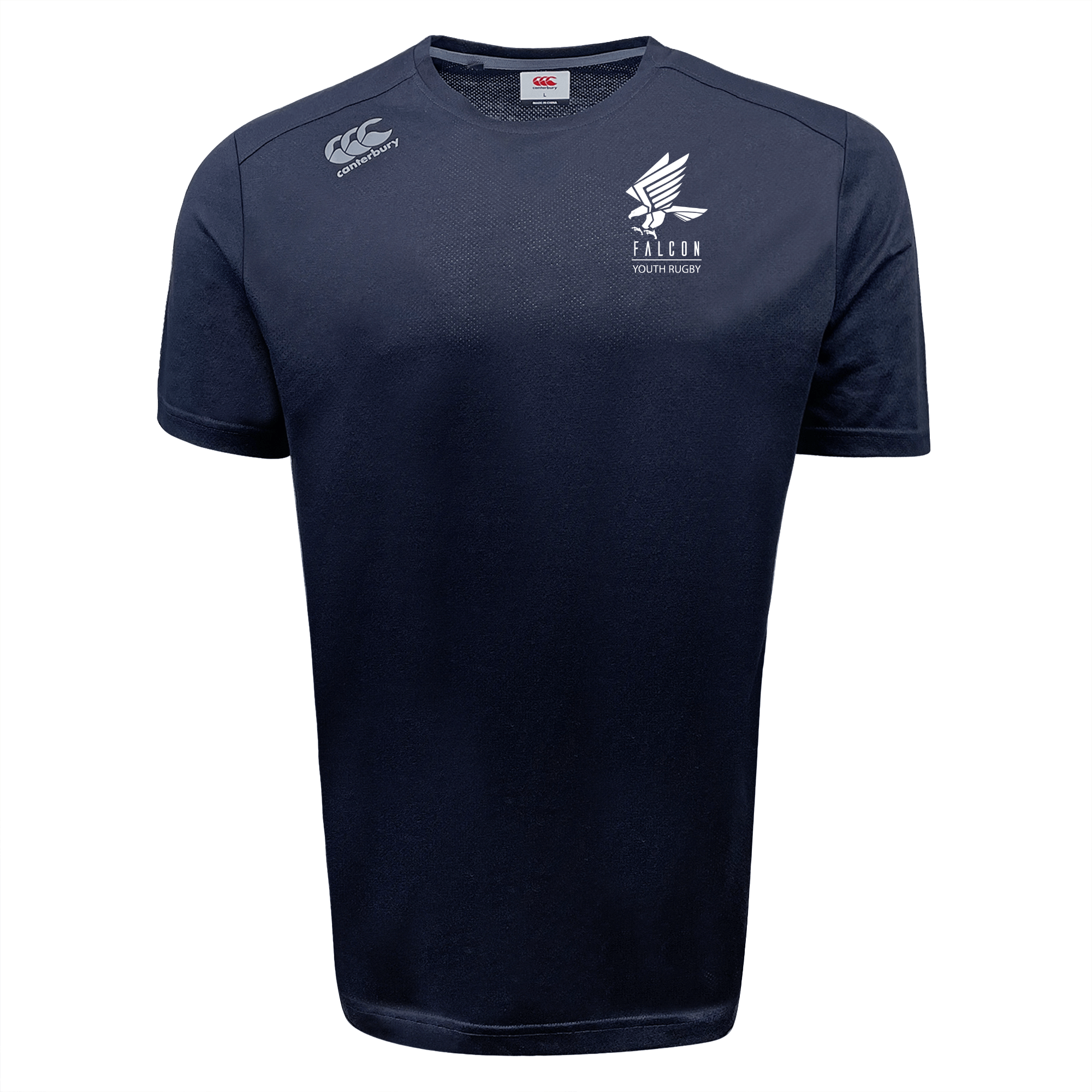 Canterbury Falcon Youth Rugby Embroidered Vapodri Tempo Cool T-Shirt