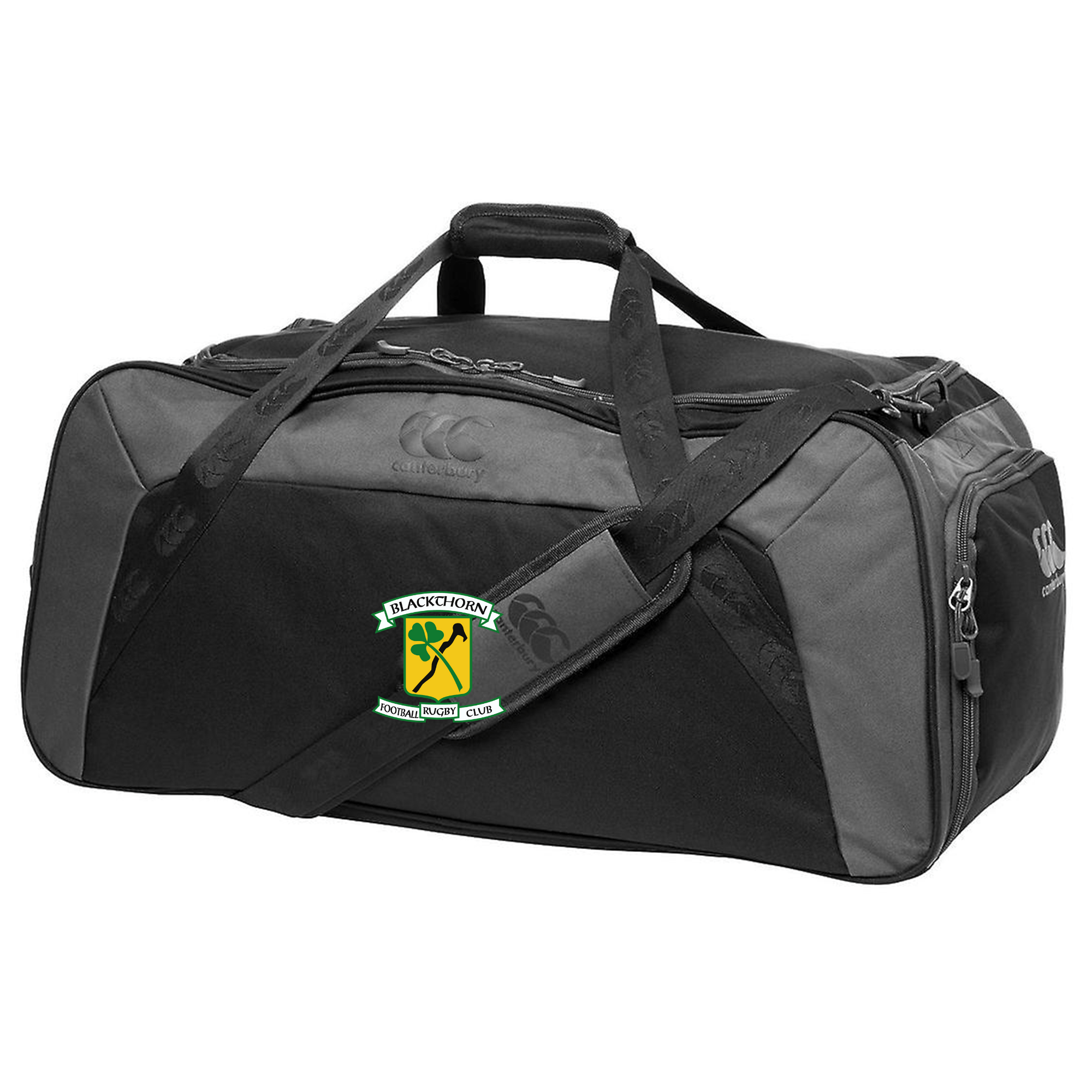 Canterbury Branded Blackthorn RFC Style Large Capacity Holdall Duffle Bag for Rugby Lovers