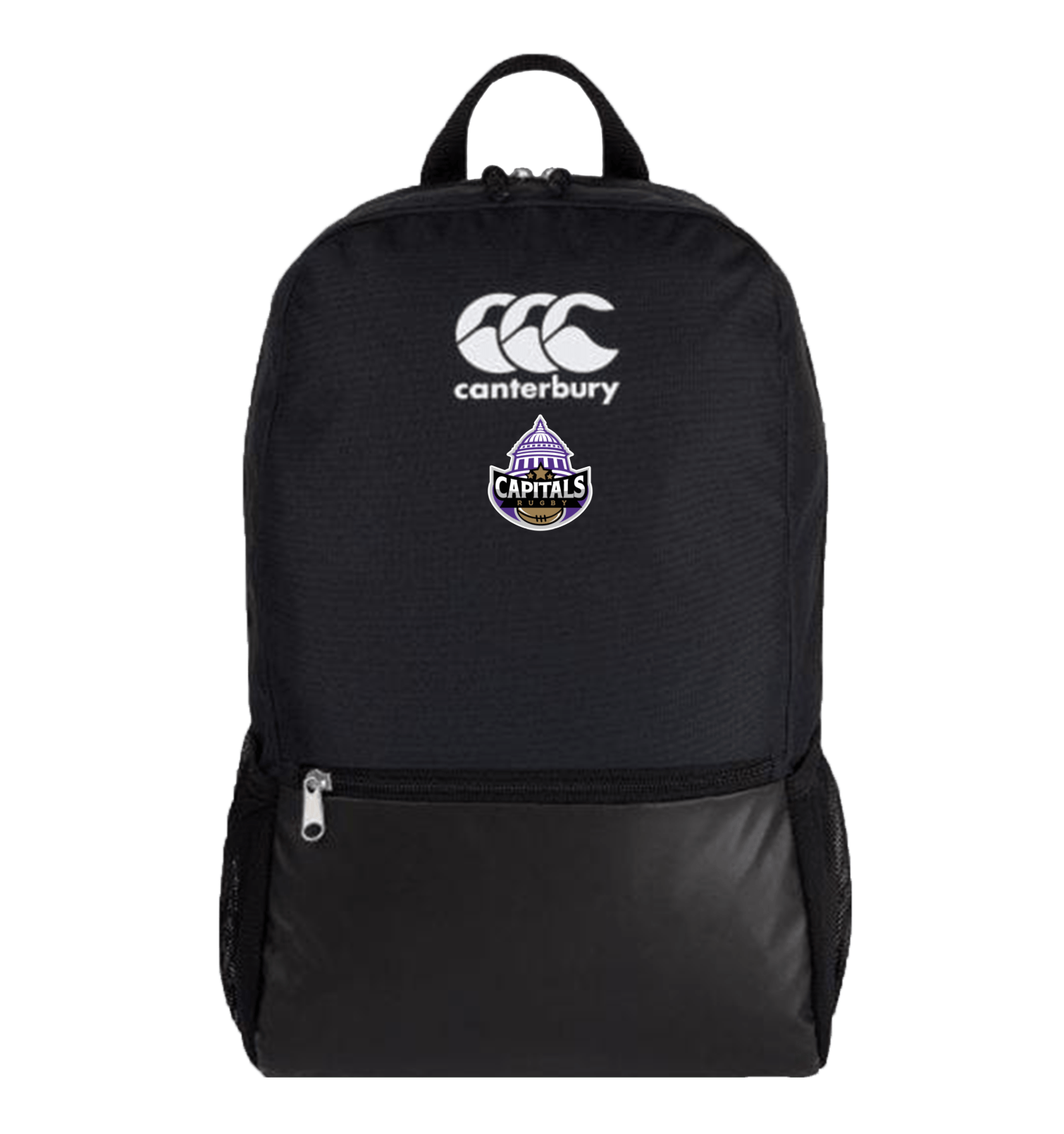 Medium Canterbury Black Rugby Backpack for Capitals Rugby NC Fans