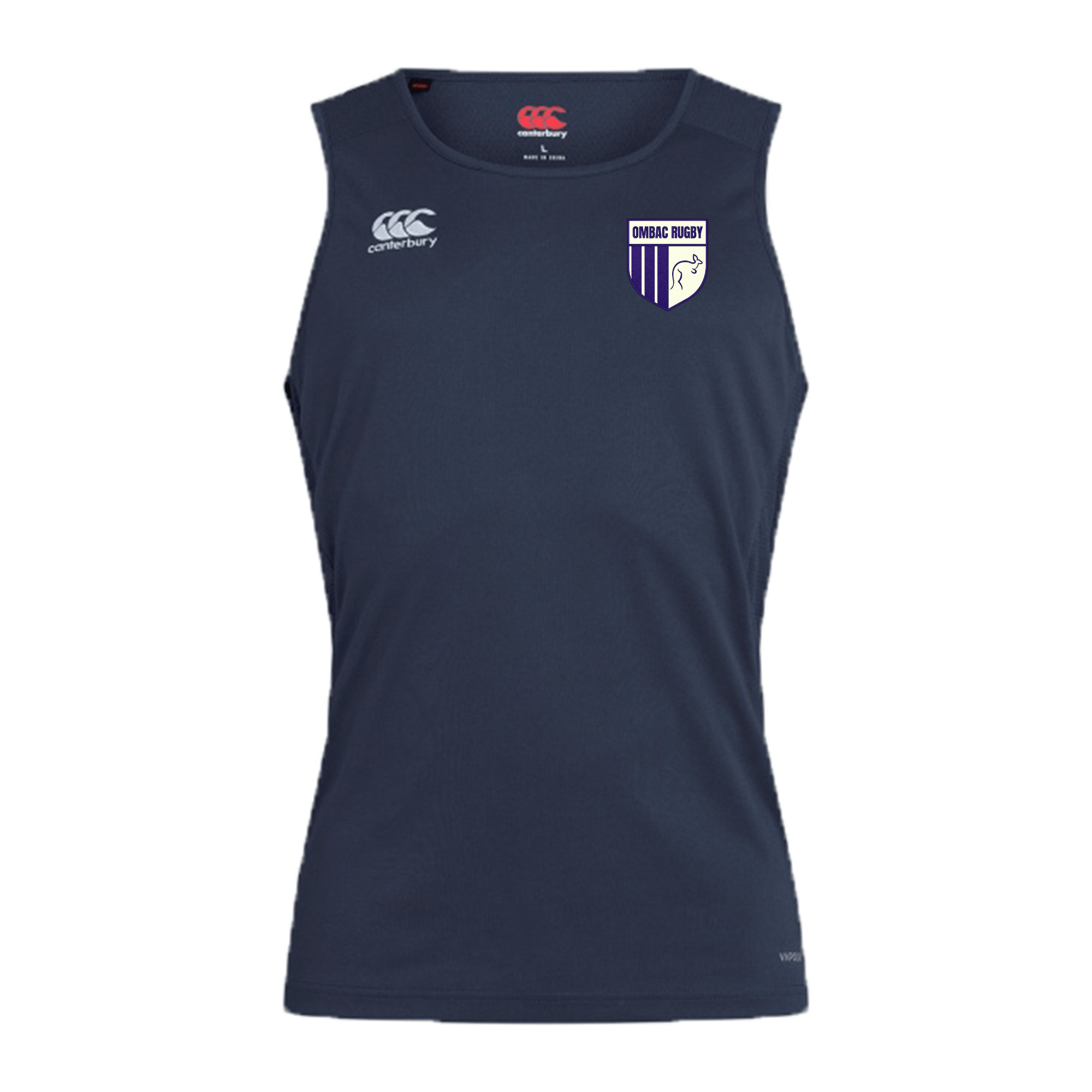Canterbury OMBAC Rugby Club Dry-Fit Singlet for Enhanced Workout