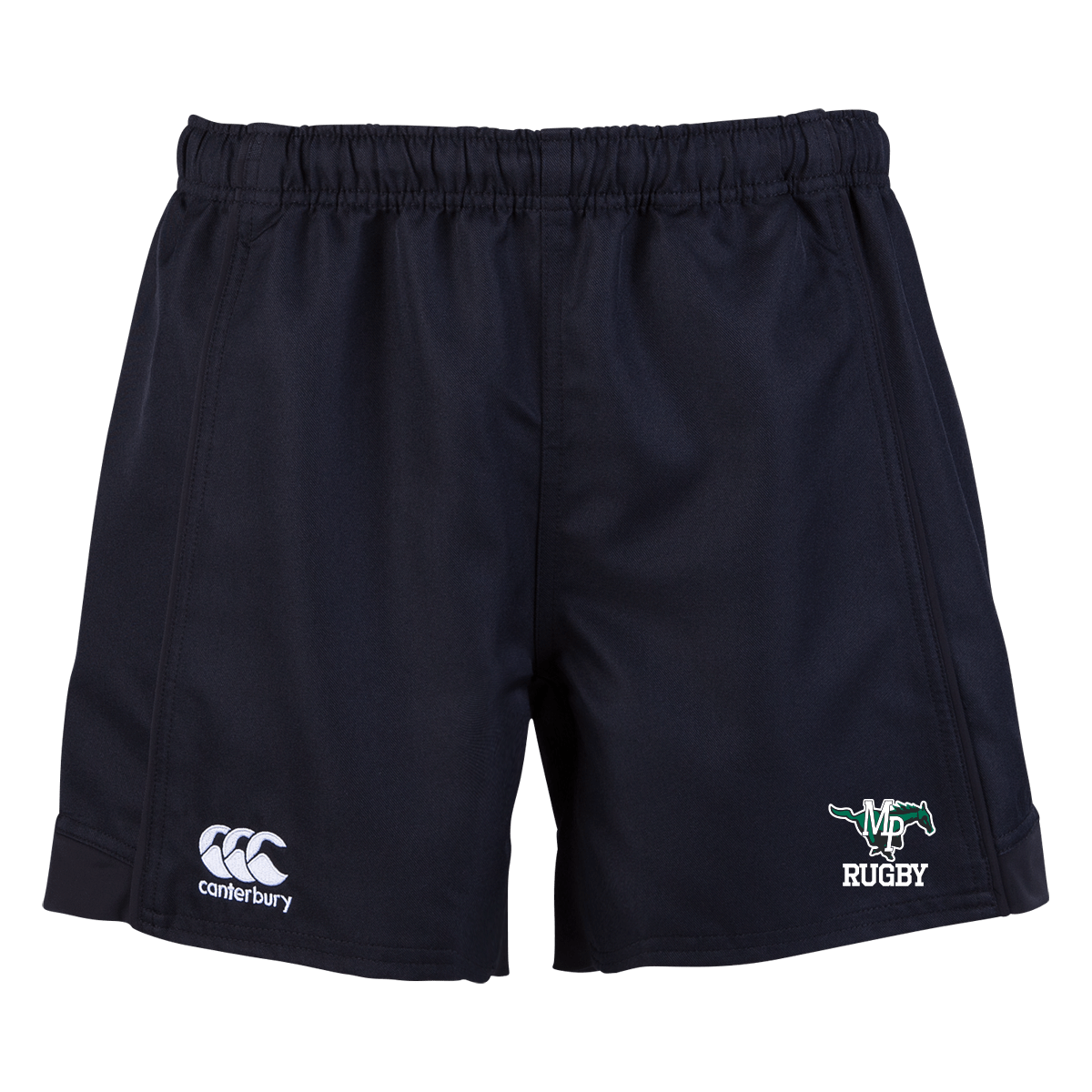 Myers Parks Crest Canterbury Premium Black Advantage Men's Rugby Shorts for All Levels of Players