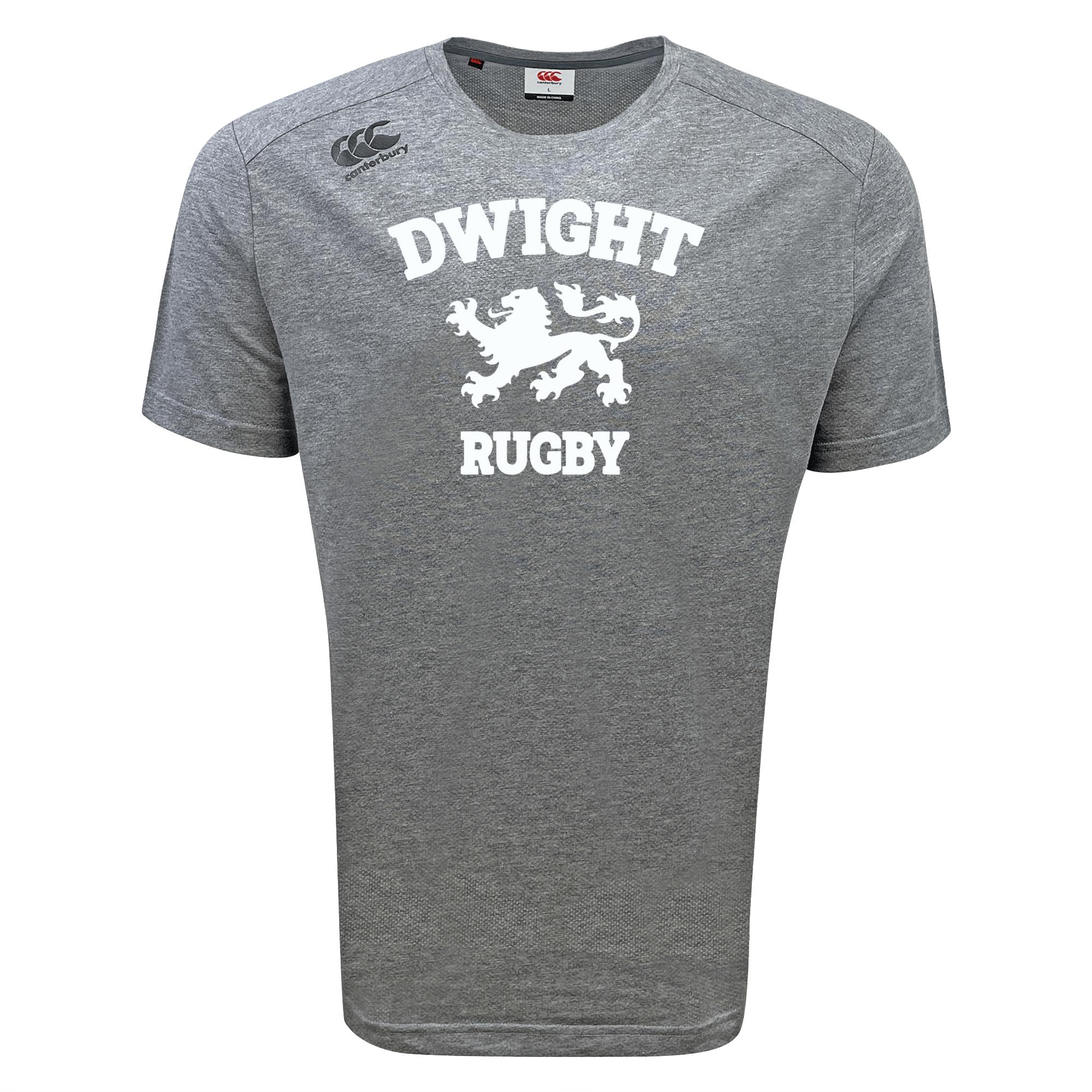 Canterbury Dwight Rugby White Logo Vapodri Tempo Sports T-Shirt