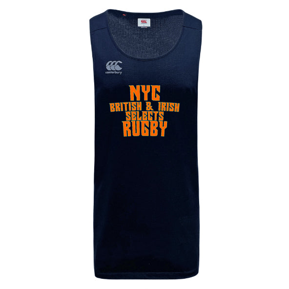 Canterbury's NYC British and Irish Selection Tempo Vapodri Sports Singlet for Active Individuals
