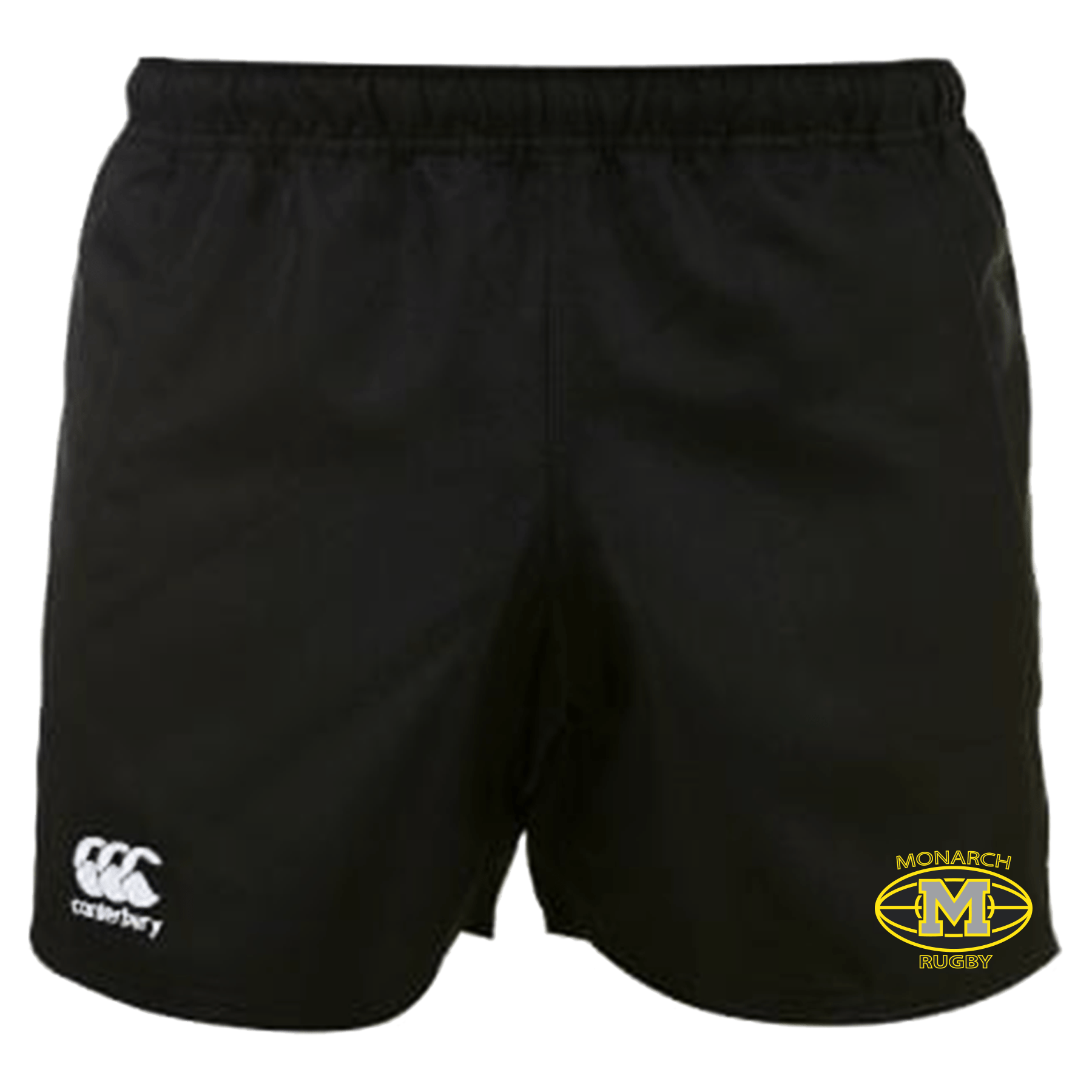 Canterbury Monarch Black Polyester Professional Pocketed Rugby Shorts
