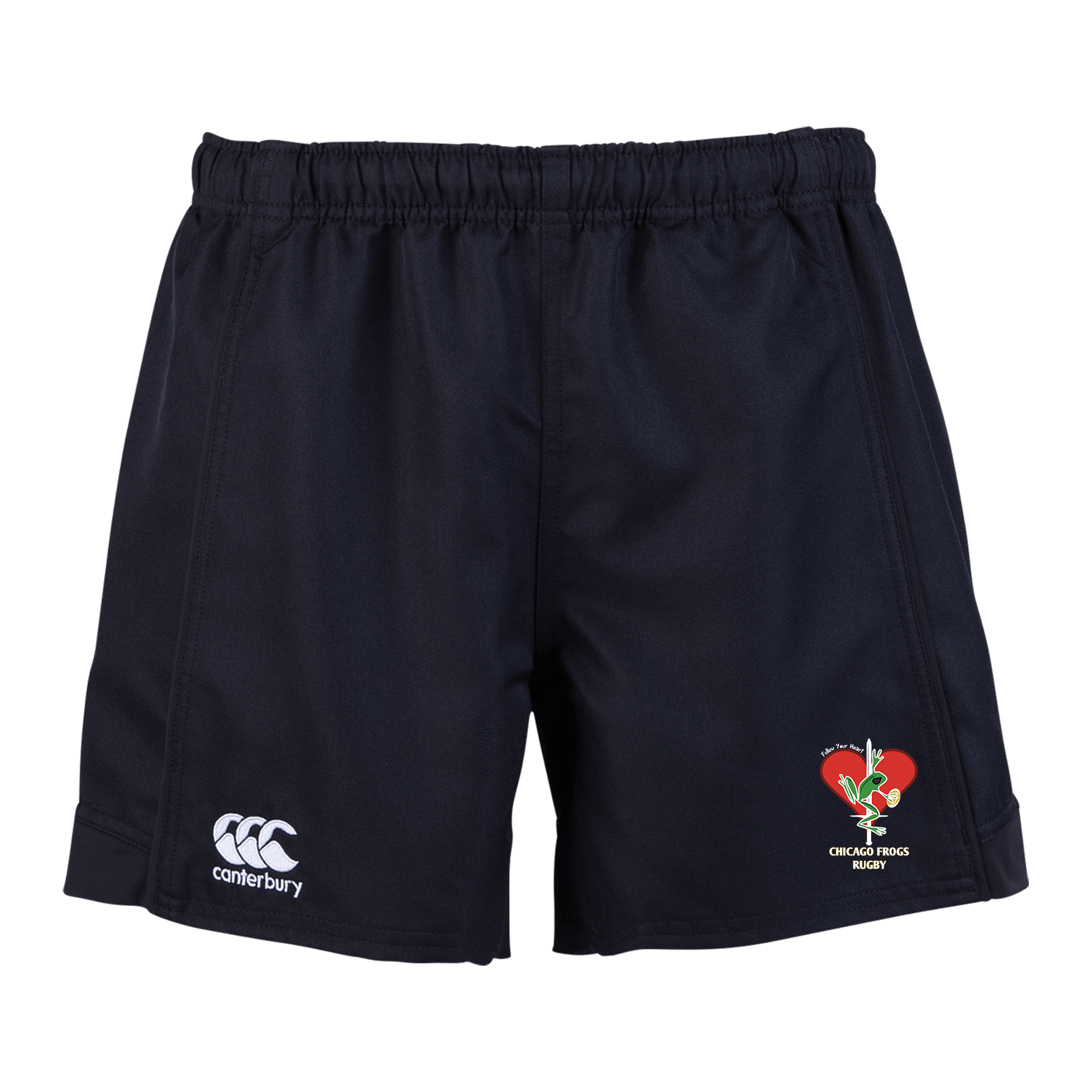 Frogs Canterbury Women's Stylish Black Advantage Rugby Playing and Training Shorts