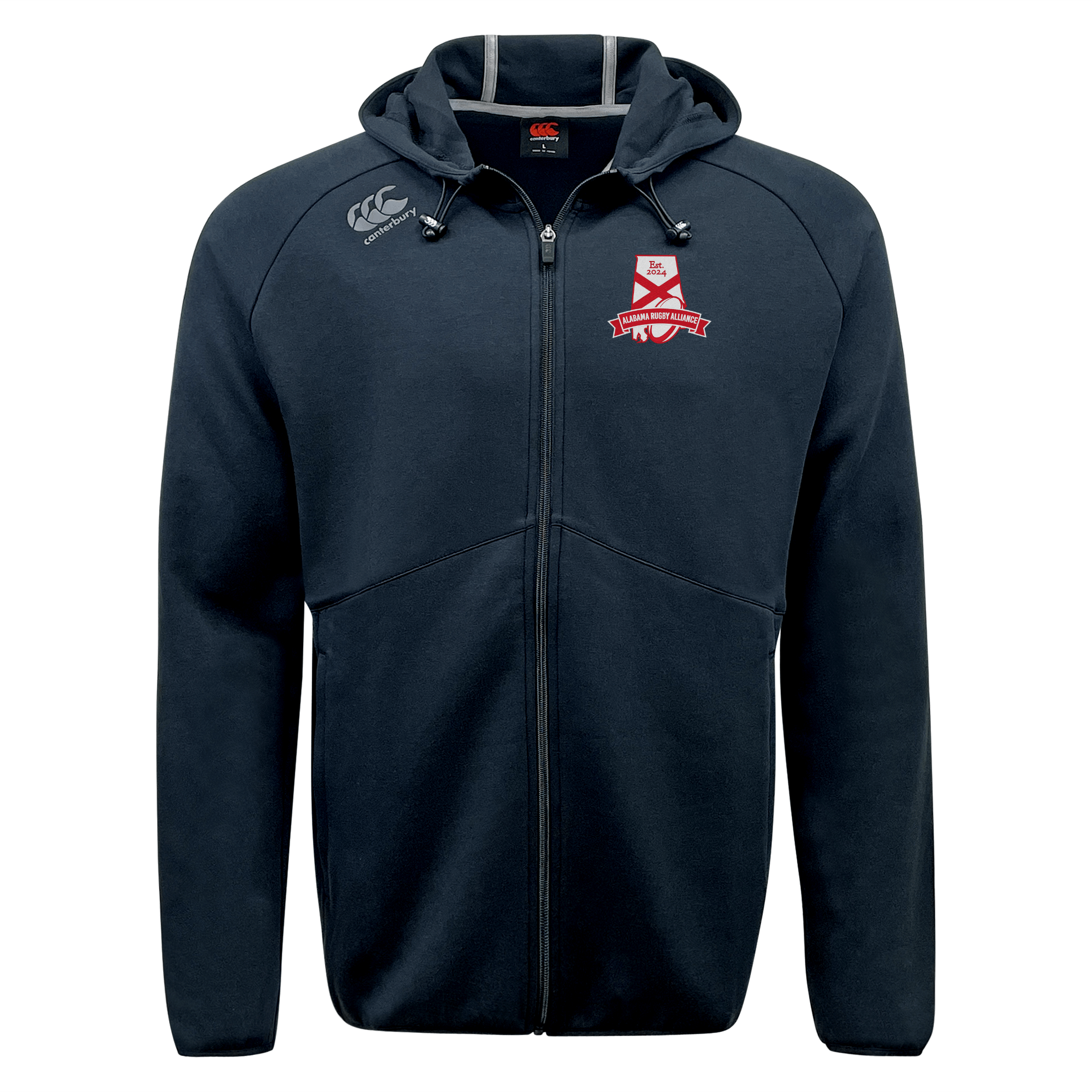 Canterbury Alabama Rugby Alliance Branded Tempo Vapodri Ultra - Soft Full - Zip Hoodie for Daily Wear
