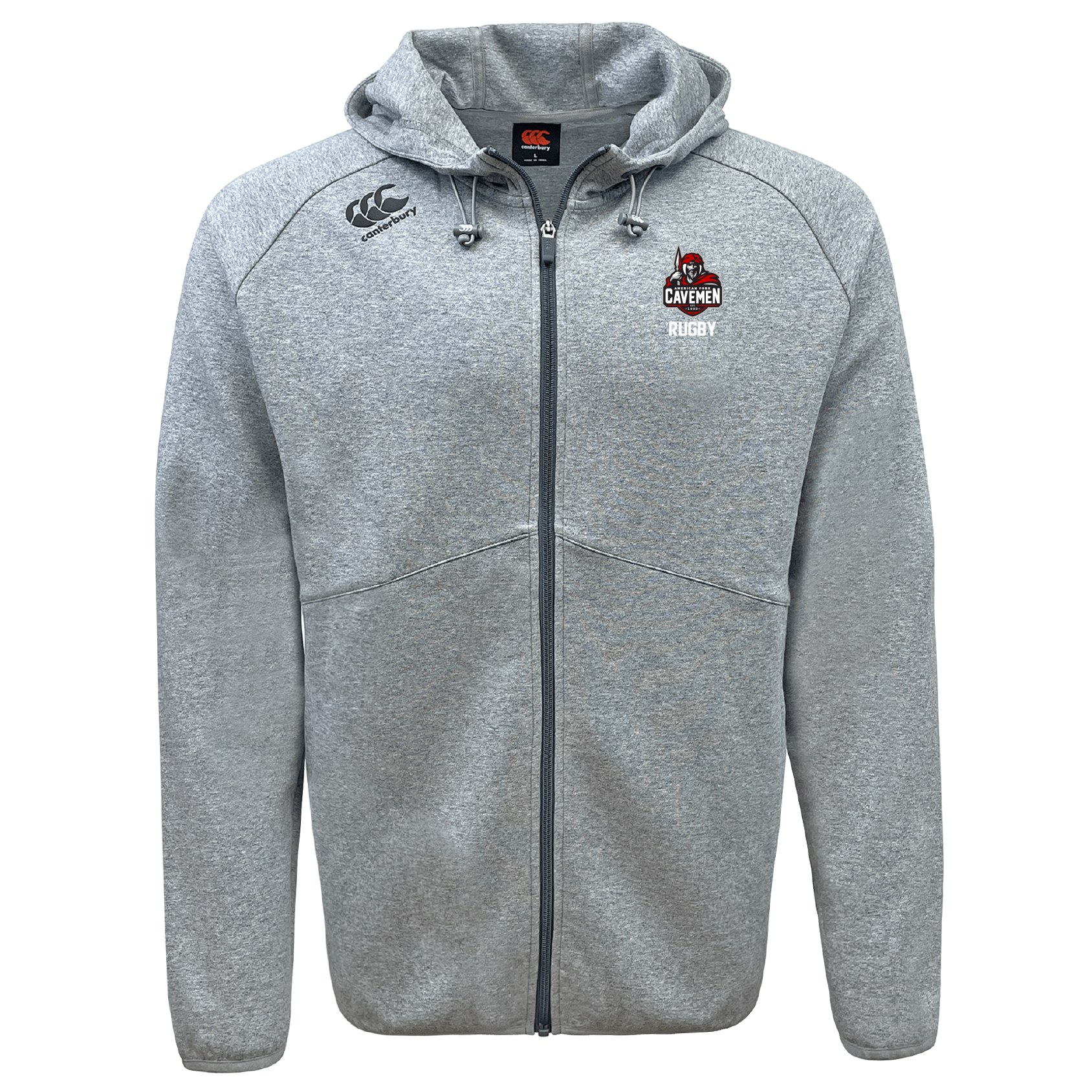 American Fork Cavemen Official Canterbury Tempo Vapodri Full-Zip Ultra-Soft Hoodie for Everyday Wear